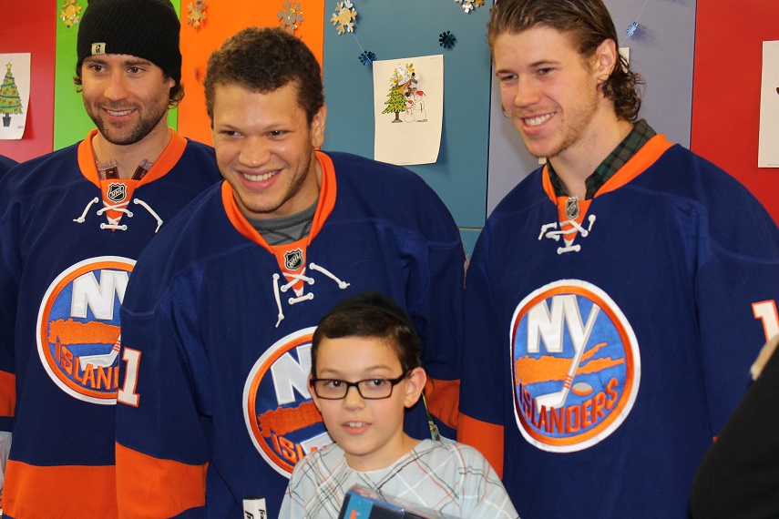 The NY Islanders visited kids at local hospitals across Long Island. photo credit: New York Islanders