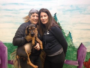 Ellen Adler of Fido Fitness Club and Diane Indelicato of Ruff House Rescue